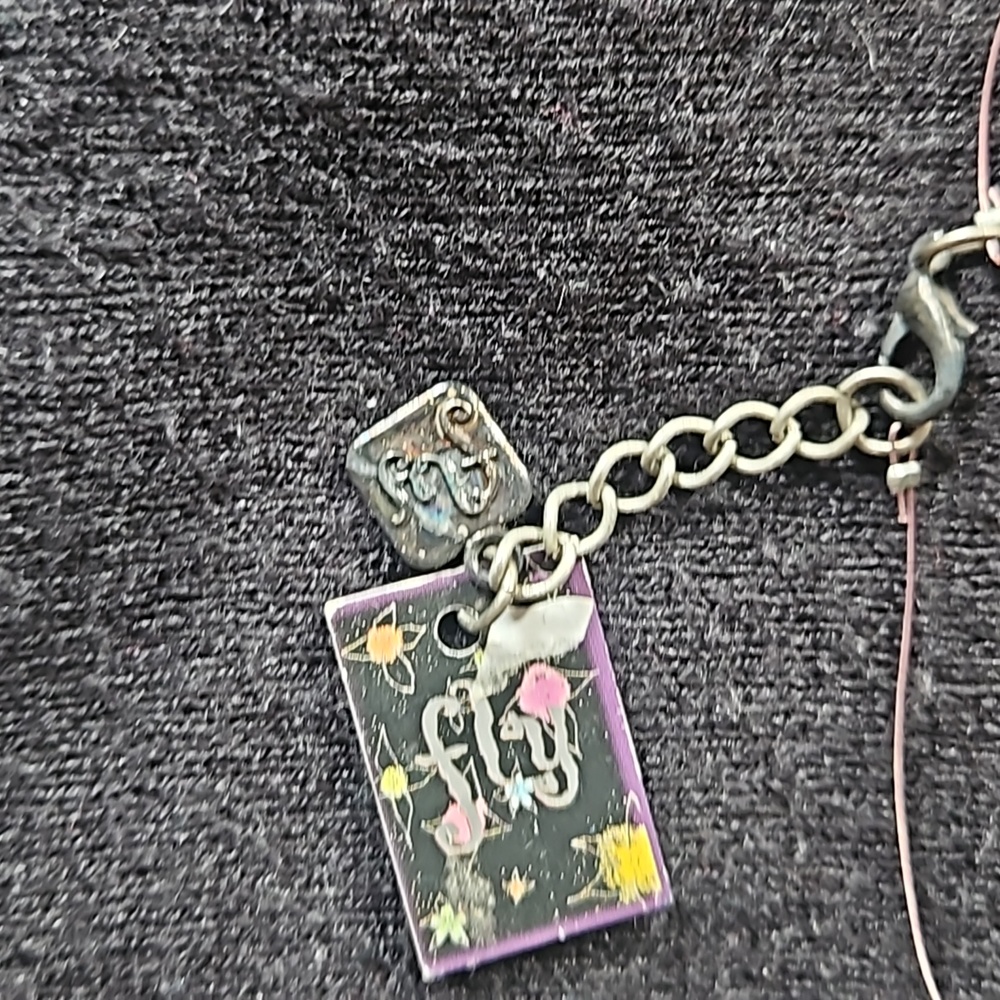 Ballerina 16" Wire Necklace with Barbie Pink Accents NWT from Fly - Picture 4 of 10